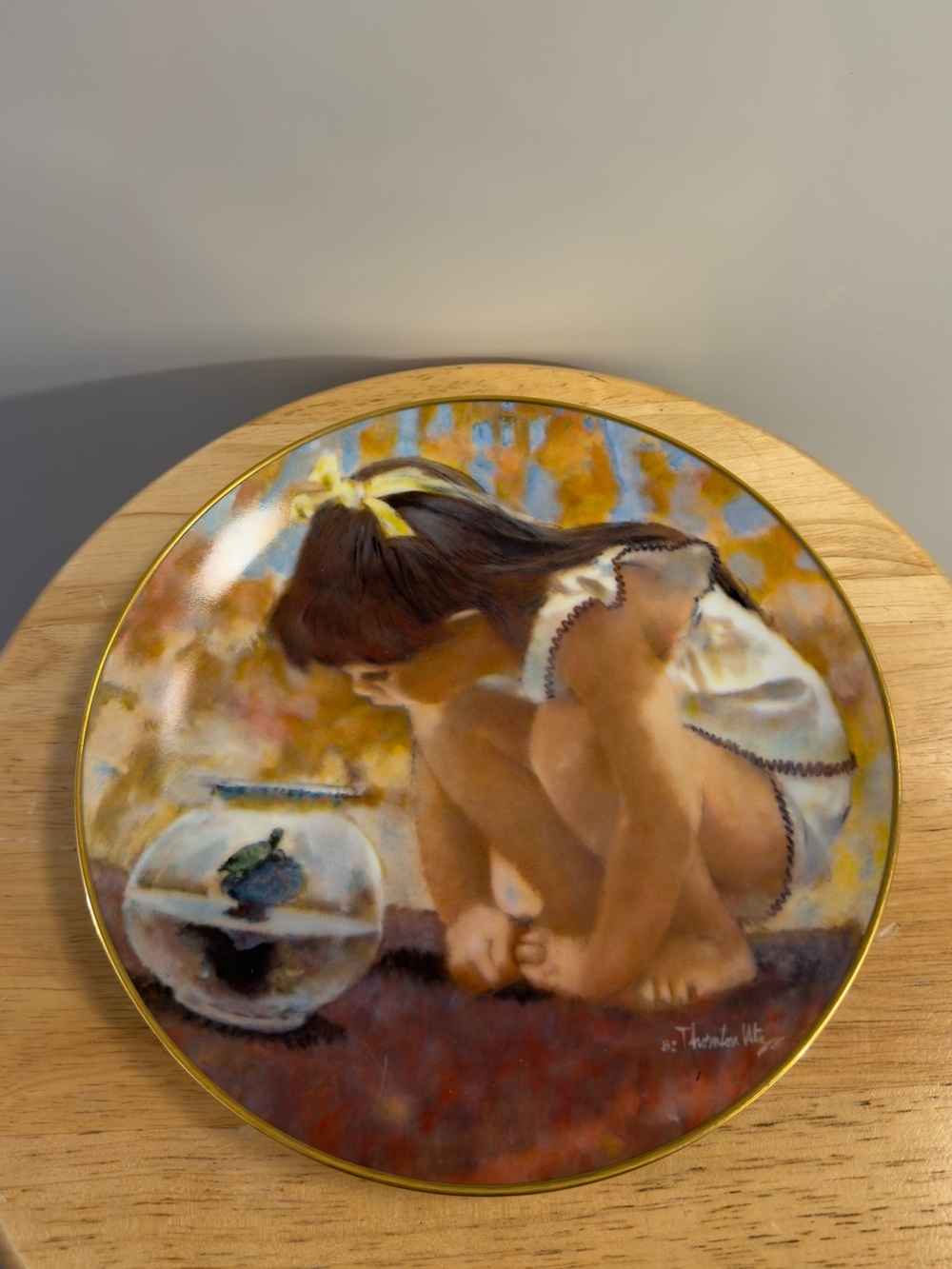 Turtle Talk Collectors Plate Portraits of Childhood Wall Decor